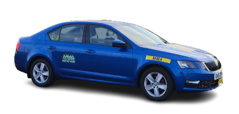 Saloon airport taxi